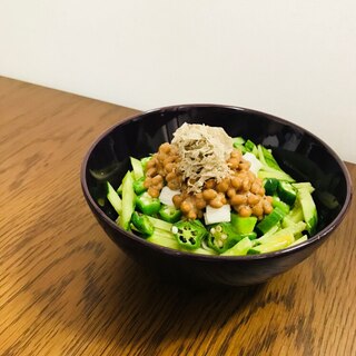 楽チン☆ねばねばそうめん